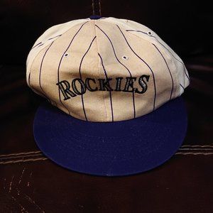 Vintage Ultra Rare Original Season Colorado Rockies Investco Feild white cap